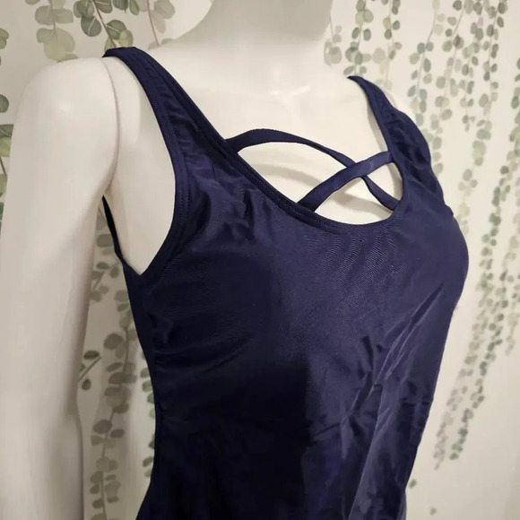 Sun & Sea Blue Swimsuit Size 12 - Picture 4 of 10